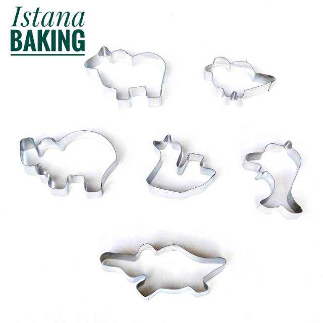 Cetakan kue kering bentuk binatang cookie cutter animal set