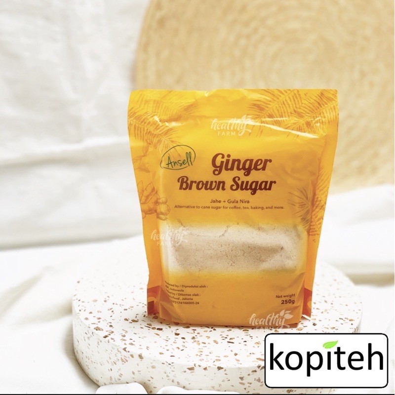 Ansell Gula Nira Jahe - Ginger Brown Sugar 250 gr