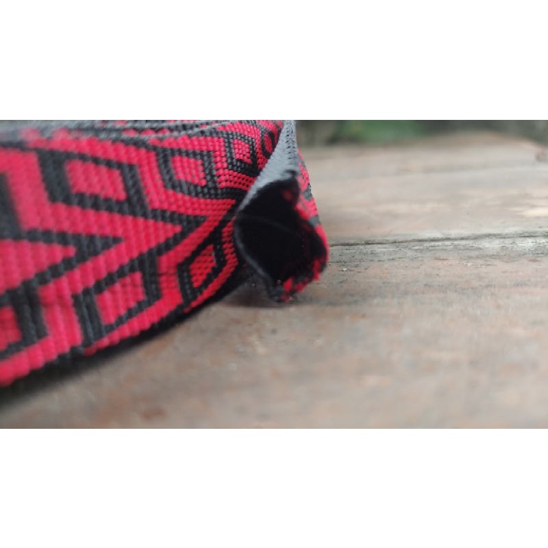 tali webbing webing bisaban double tubular motif bisban webing
