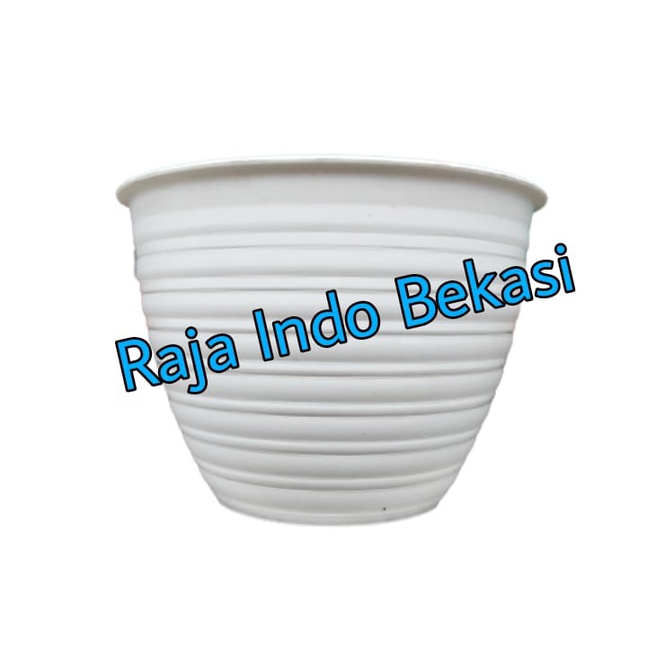 Pot Tawon 15 Putih Pot Tawon Mdn - Pot Plastik 15cm Vas Bunga Hias Pot Bunga Tawon Madu Bulat MDN TAWON 15 (15cm) pot bunga model tawon putih dan warna warni