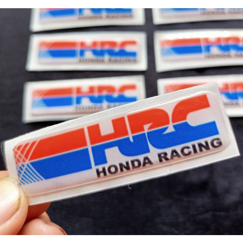 Sticker Emblem Filter Honda Racing Resin Timbul