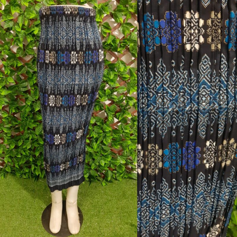 (REAL PICTURE) rok batik plisket jumbo