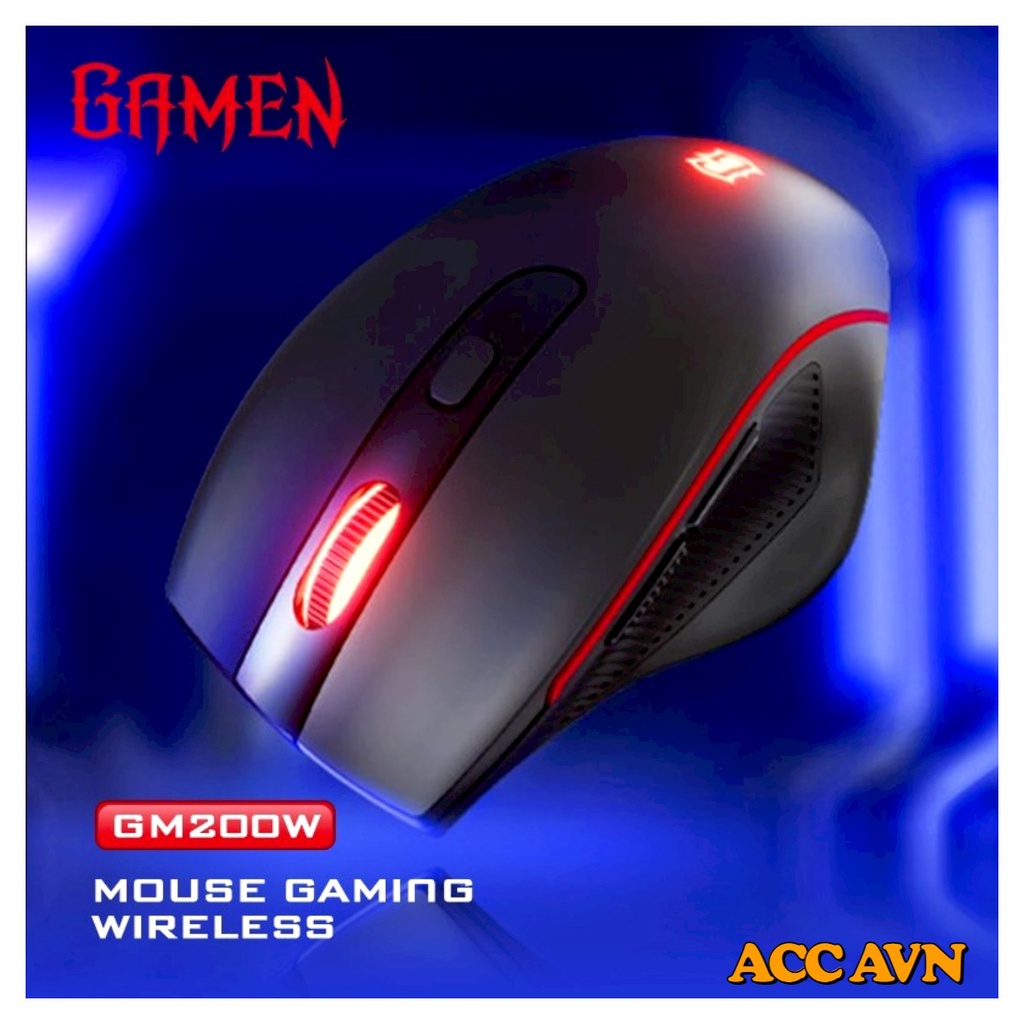 Mouse Game Gaming Wireless GAMEN GM200W 2400 DPI Black Original