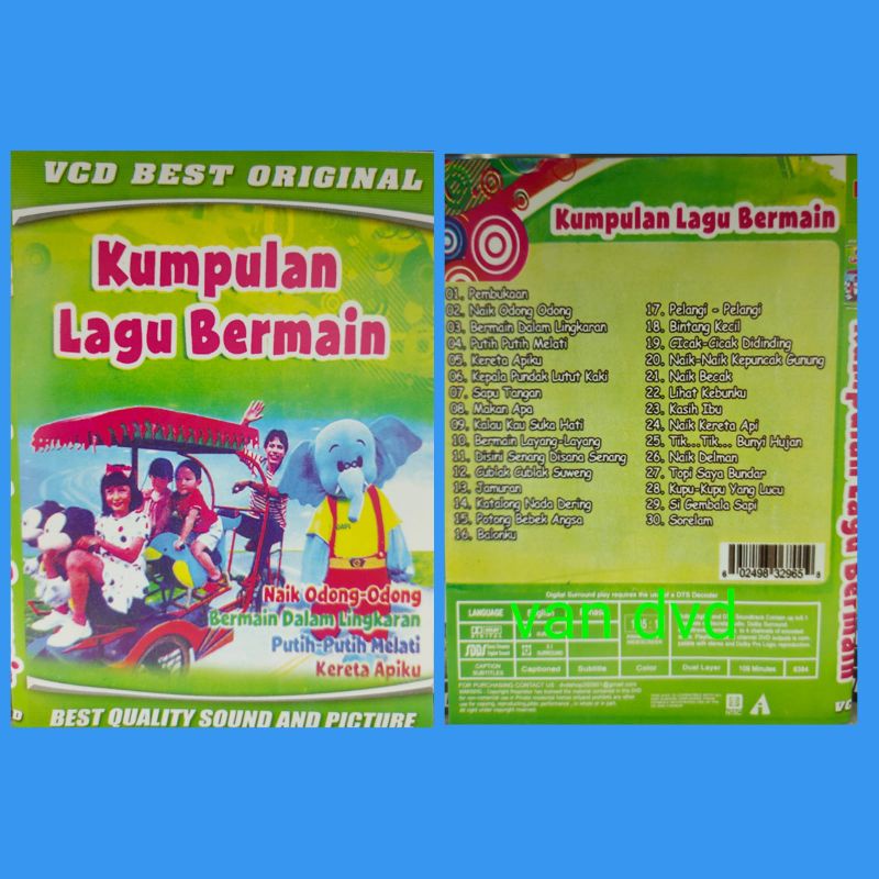 Kaset Video Lagu Anak : Kumpulan Lagu Bermain, Naik Odong Odong