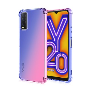 Soft Case Kristal Air Bag Shockproof Warna Gradasi Untuk Vivo Y20 Shopee Indonesia