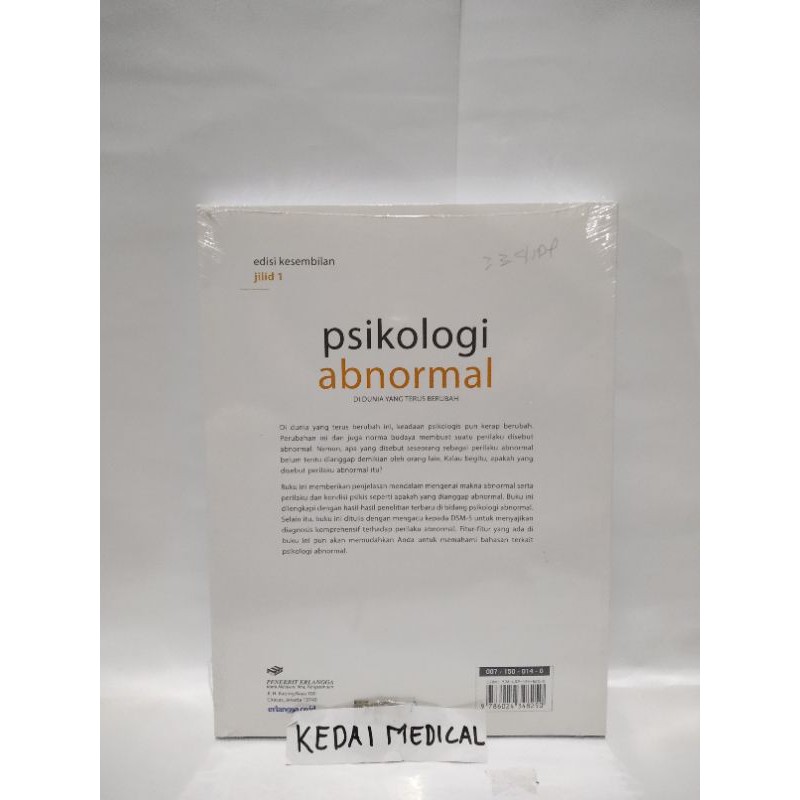 BUKU PSIKOLOGI ABNORMAL JILID 1 EDISI 9 NEVID ORIGINAL