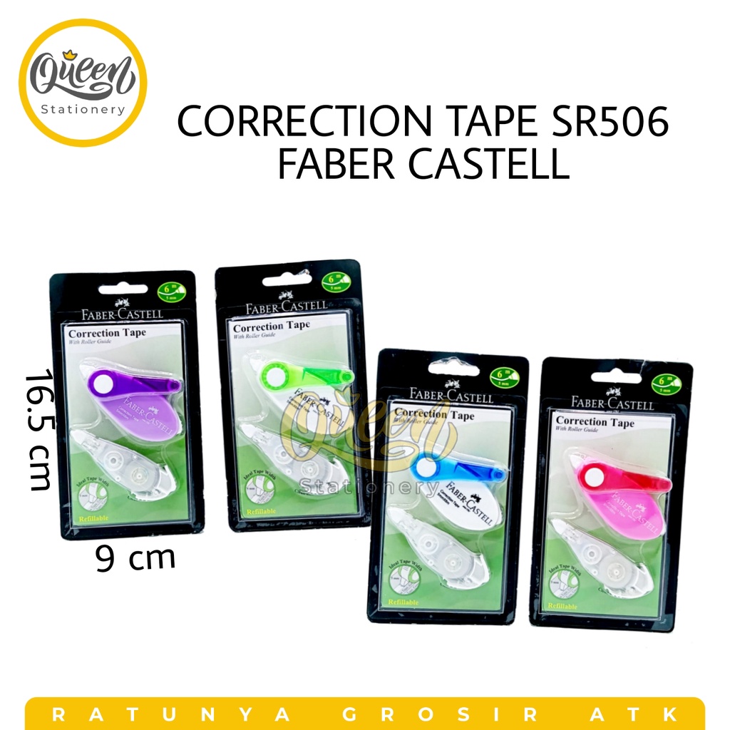 

CORRECTION TAPE SR506 FABER CASTELL/ TIPE X/ TIP X/ TIP EX KERTAS/ TIPE-X PITA/ TIPEX KERTAS