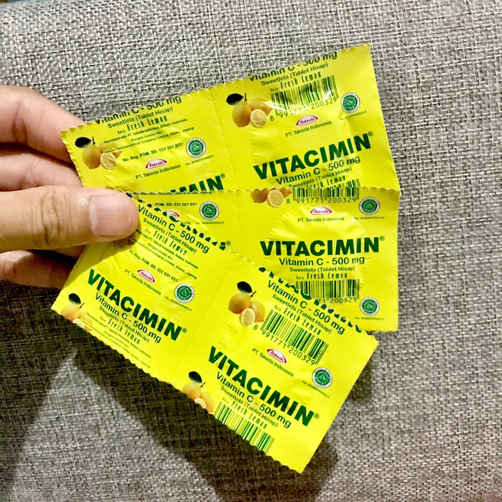 VITAMIN C IPI VITACIMIN 500 MG TABLET HISAP RASA LEMON CIPI | RUMIFY