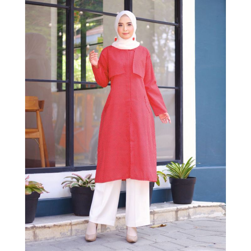 Miranda Tunik / ATASAN, TUNIK, Blouse wanita, atasan wanita, BLOUSE, Fashion muslim, baju wanita