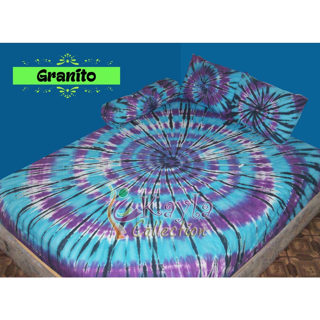 Sprei Bali Smoke tye die seprai Uk 160 x 200 cm ready NO PO