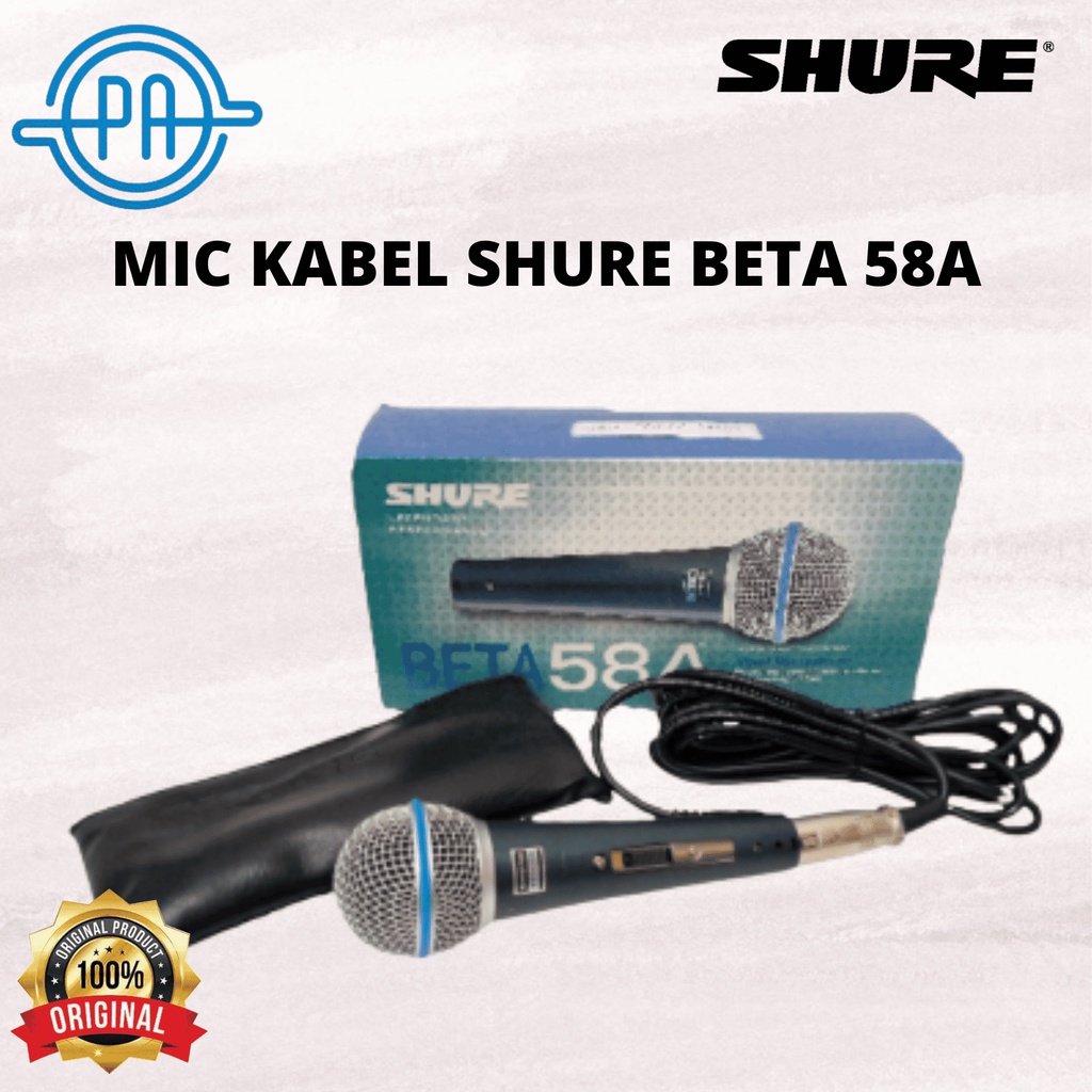 MIC SHURE BETA 58A  / MICROPHONE KABEL SHURE BETA 58A  SAKLAR