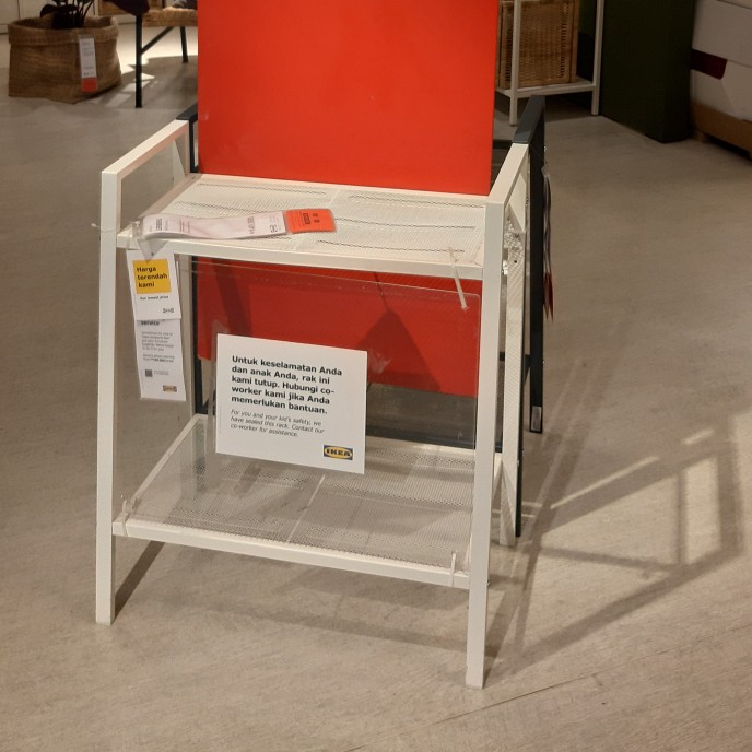 [PROMO] LERBERG IKEA Rak Pajangan Pendek / Rak Serbaguna / Rak Minimalis / Interior Minimalis