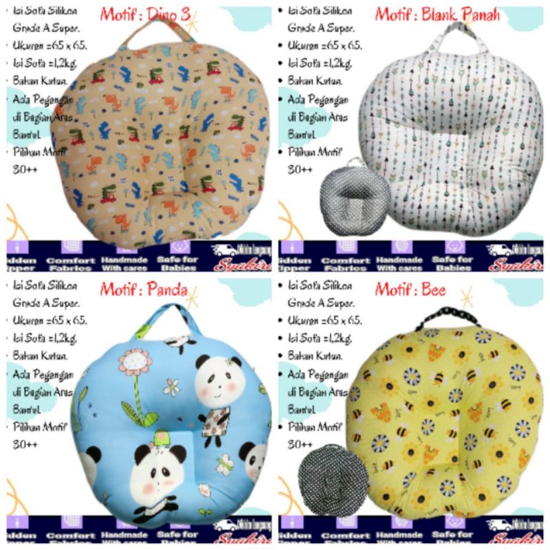 Sofa Bayi  Baby Lounger Kasur Bayi Motif Terbaru