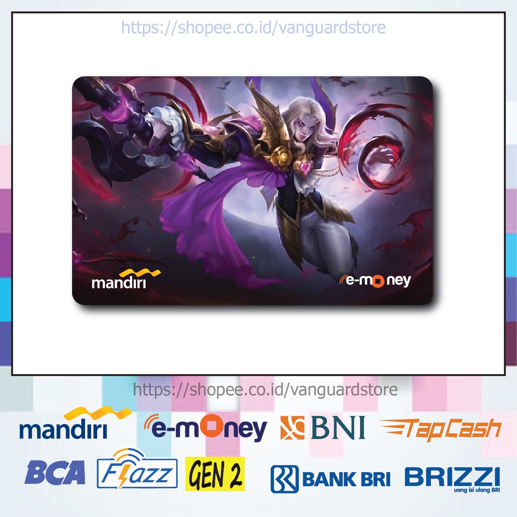 KARTU E MONEY E TOLL MOBILE LEGENDS LANCELOT GAME 2 EMONEY MANDIRI FLAZZ BCA BNI TAPCASH BRIZZI BRI