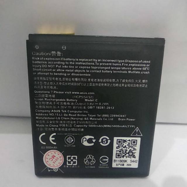 Baterai Batre Asus C 1ICP5/54 57 Original Battery