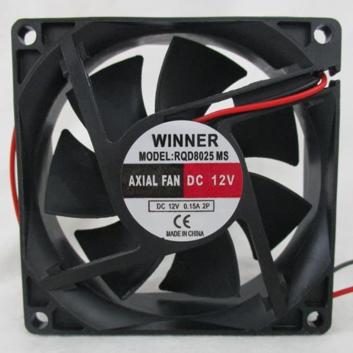 Fan Dc 8cm 8 x 8 cm kipas DC 8 x 8 cm/Axial Fan DC 12V/Kipas Pendingin***TOP