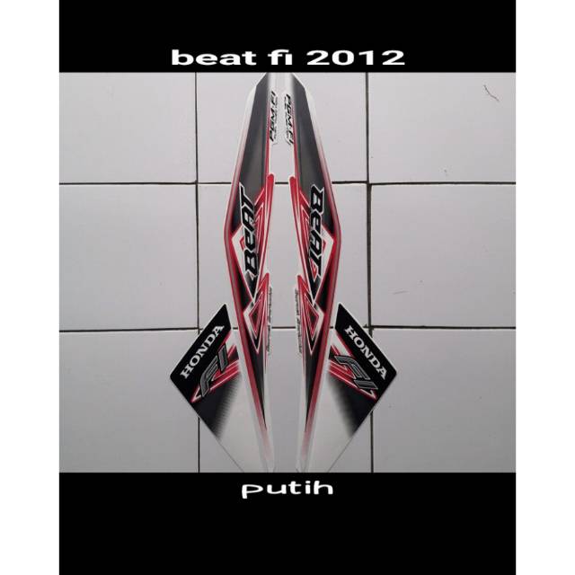 Striping beat fi 2013 warna putih