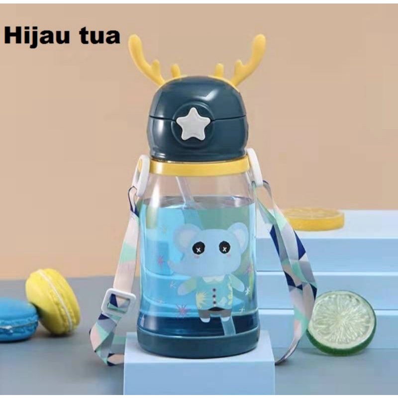 BOTOL MINUM TANDUK RUSA 700ML/BOTOL MINUM RUSA/BOTOL MINUM ANAK/BOTOL ANAK/BOTOL PLASTIK/BOTOL TANDUK RUSA