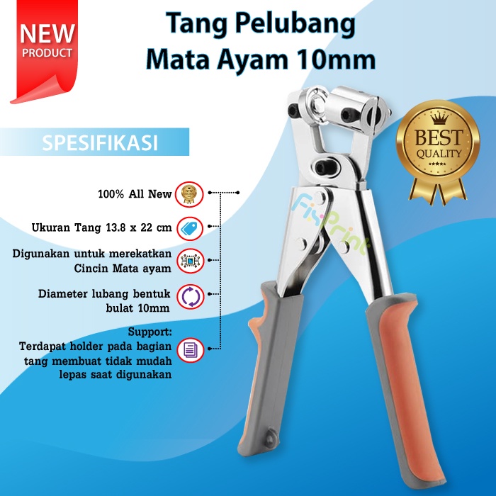 Tang Mata Ayam 10mm Eyelet Plier Punch Pelubang PVC Terpal Poster