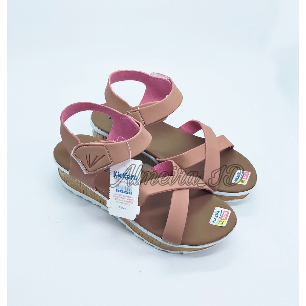 Sandal Let Anak Perempuan Elastis Kickers Terbaru | Sandal Anak Polos | Sandal Nyaman