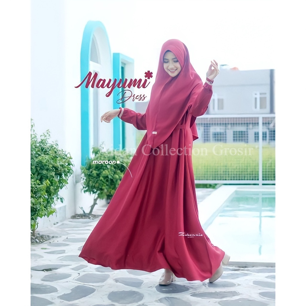 Gamis Katun Polos Toyobo Fodu Premium Basic Maxi Syari Murah