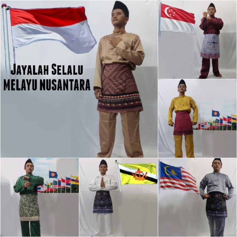 BAJU MELAYU | 1 stel Baju Melayu Pria | TELUK BELANGA