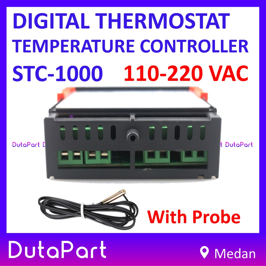 Digital Thermostat Temperature Controller STC-1000 Versi 110 - 220 VAC