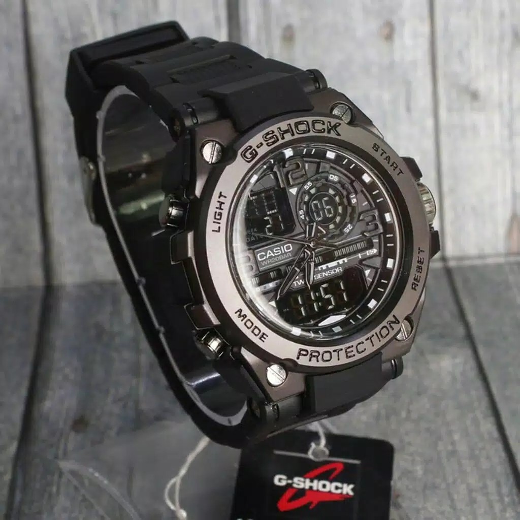 FREE BOX JAM TANGAN PRIA GSHOCK CASIO GST8600 METAL ANTI AIR