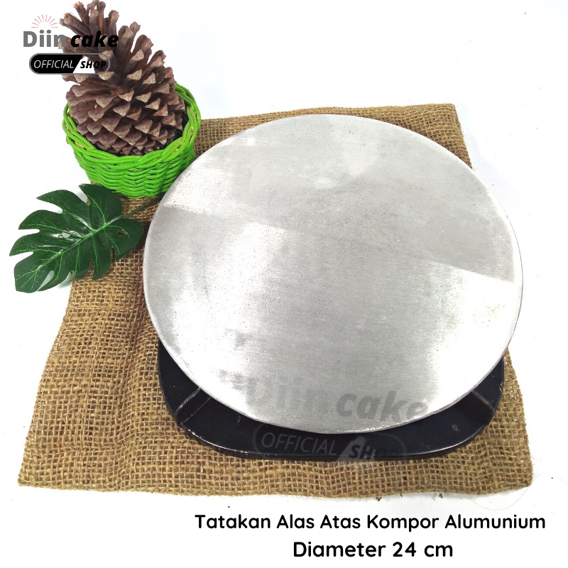 Alas Tatakan Atas Kompor Aluminium UKURAN 24 CM Anti Karat Serbaguna Untuk Pengorengan