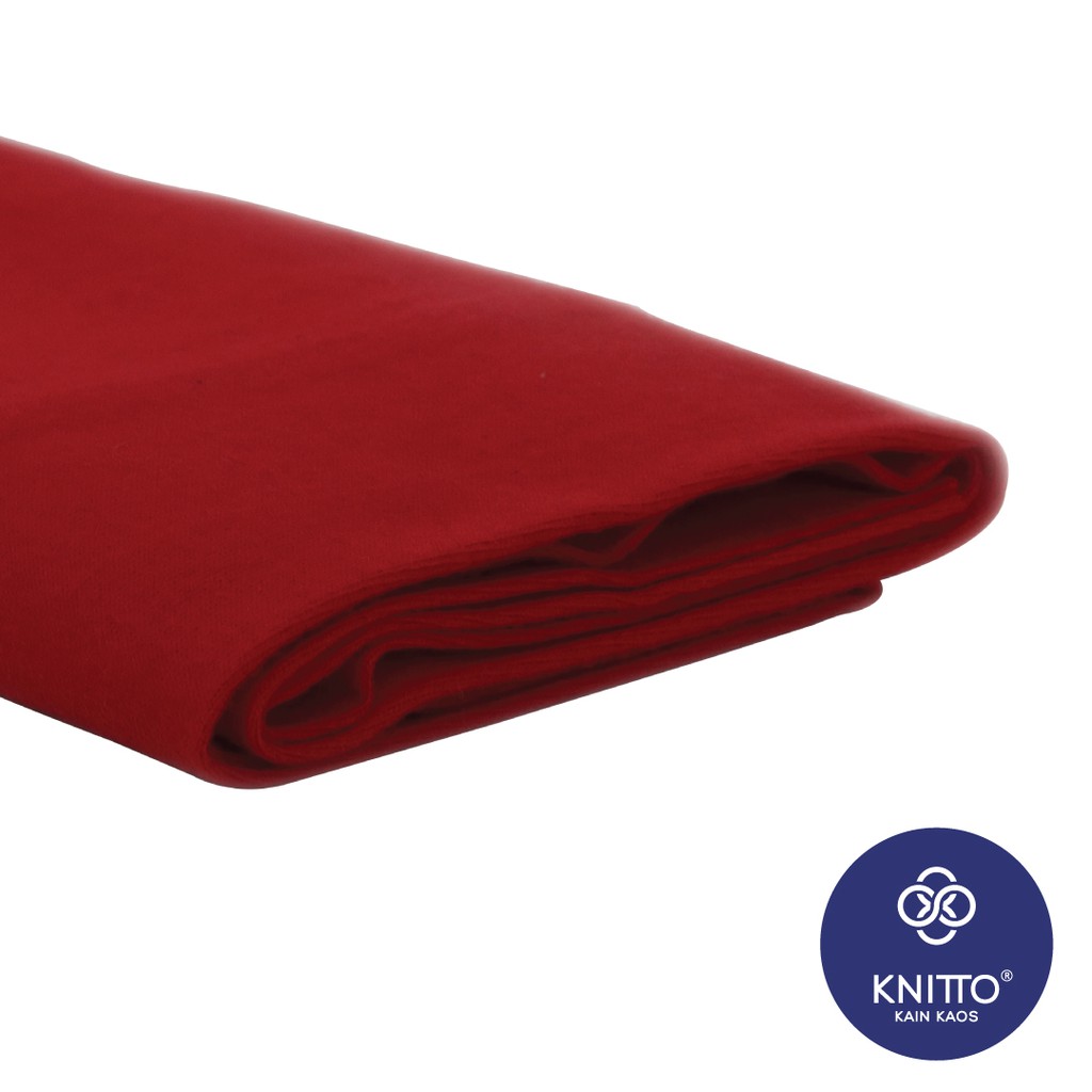KAIN HEAVYWEIGHT COTTON COMBED 16S MAROON (BAHAN KAOS)