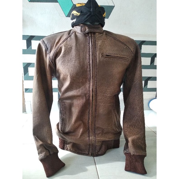Jaket Pria kulit asli - Coklat