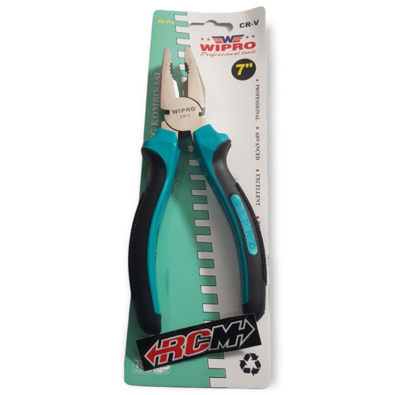 TANG KOMBINASI COMBINATION PLIERS 7IN 7 IN 7 INCH 7INCH CRV ORI ORIGINAL WIPRO ASLI