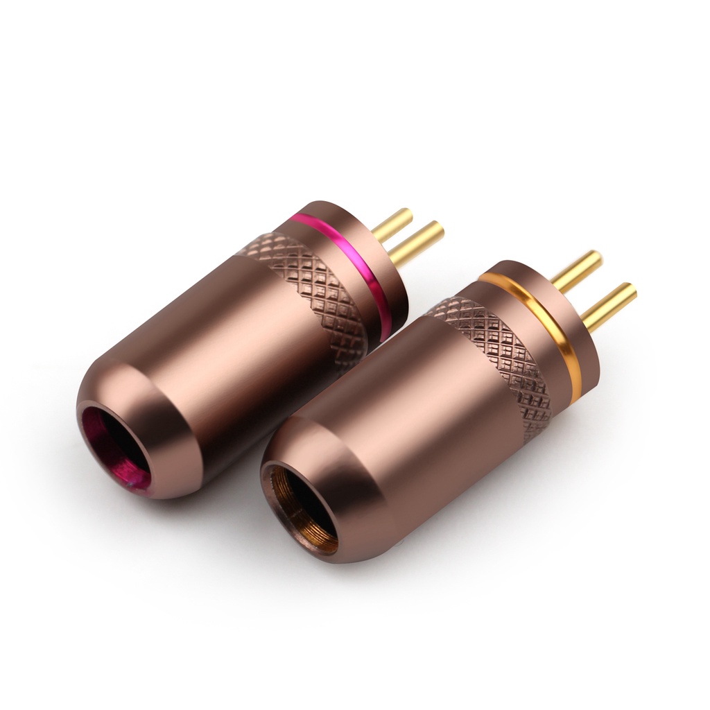 1Pair 2Pin 0.78mm Earphone Pin Earbuds Gold Plated Copper Audio Plug Wire Connector Metal Adapter HiFi Series Headphone