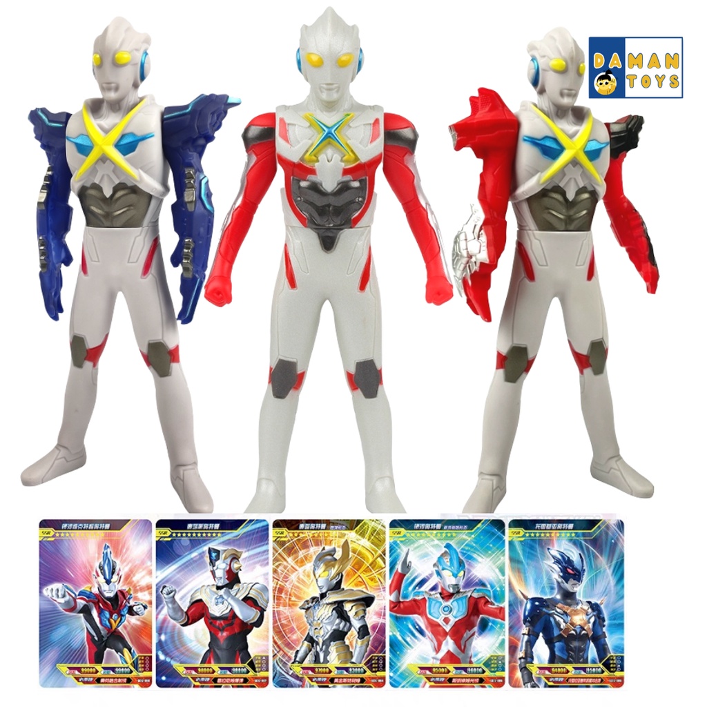 [GRATIS KARTU ULTRAMAN] Robot Ultraman Baru Ultraman X Gomora Demstar Armor Ultramen Action Figure