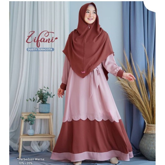 PBOT - ZIFANI SET SYARI // FASHION GAMIS MUSLIM SETELAN GAMIS PLUS KHIMAR - NEW SET MUSLIM KEKINIAN