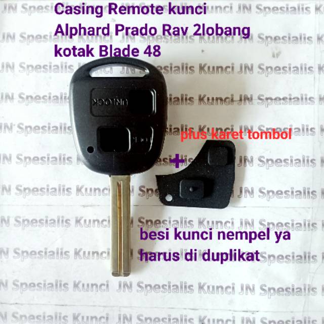 Casing kunci Toyota Alphard,Prado,Rav dll Blade 48