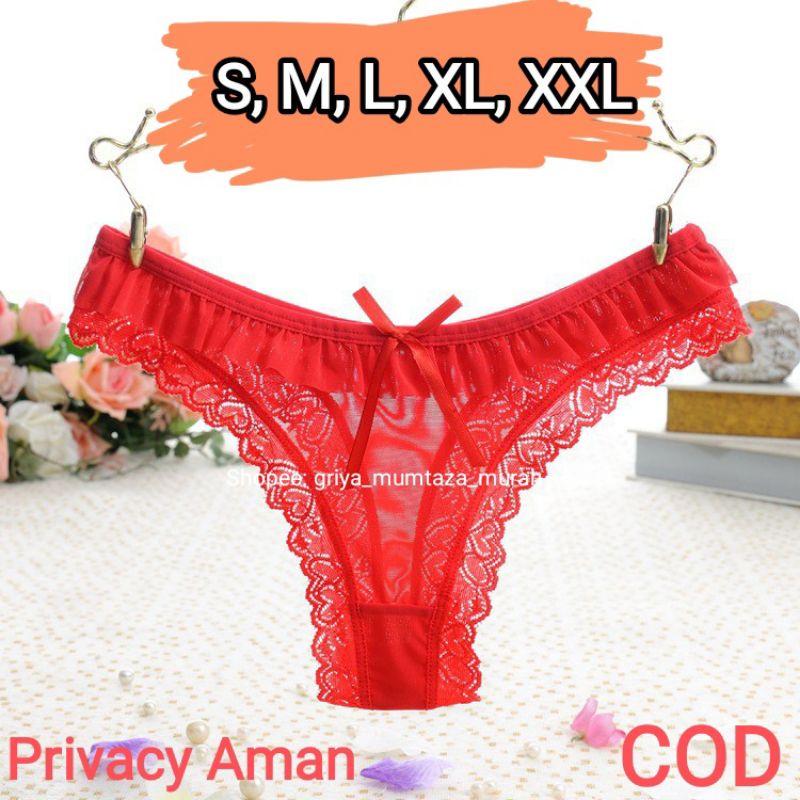 Celana Dalam Sexy S, M, L, XL, XXL Termurah Menggoda Suami / CD Sexy / Celana Dalam Wanita Sexy / Ce