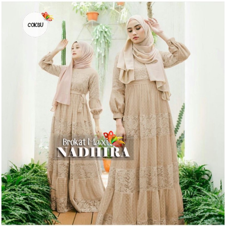 MAXY NADHIRA, BRUKAT PREMIUM, GAMIS HIJAB MUSLIM, MAXY DRESS