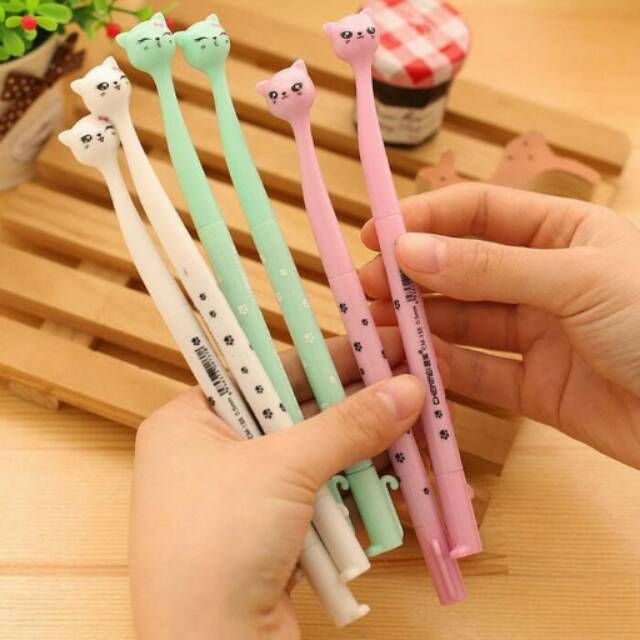 

Pulpen gel kucing imut lucu unik murah