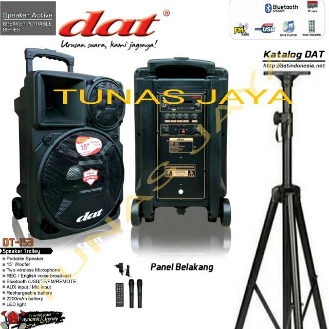 PAKET SPEAKER PORTABEL WIRELESS MEETING DAT DT 153