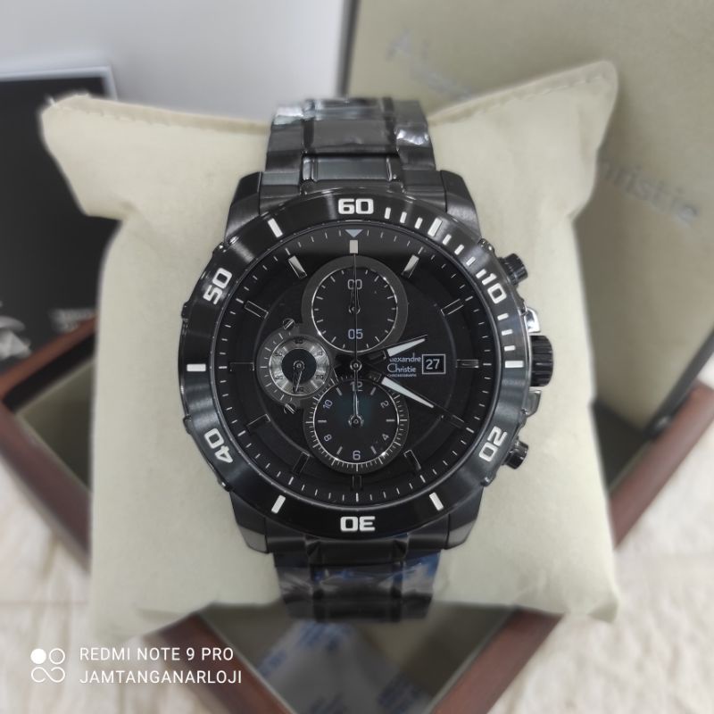 New Alexandre Christie AC 6473 Jam Tangan Pria AC6473 Original MCBIPBA Black