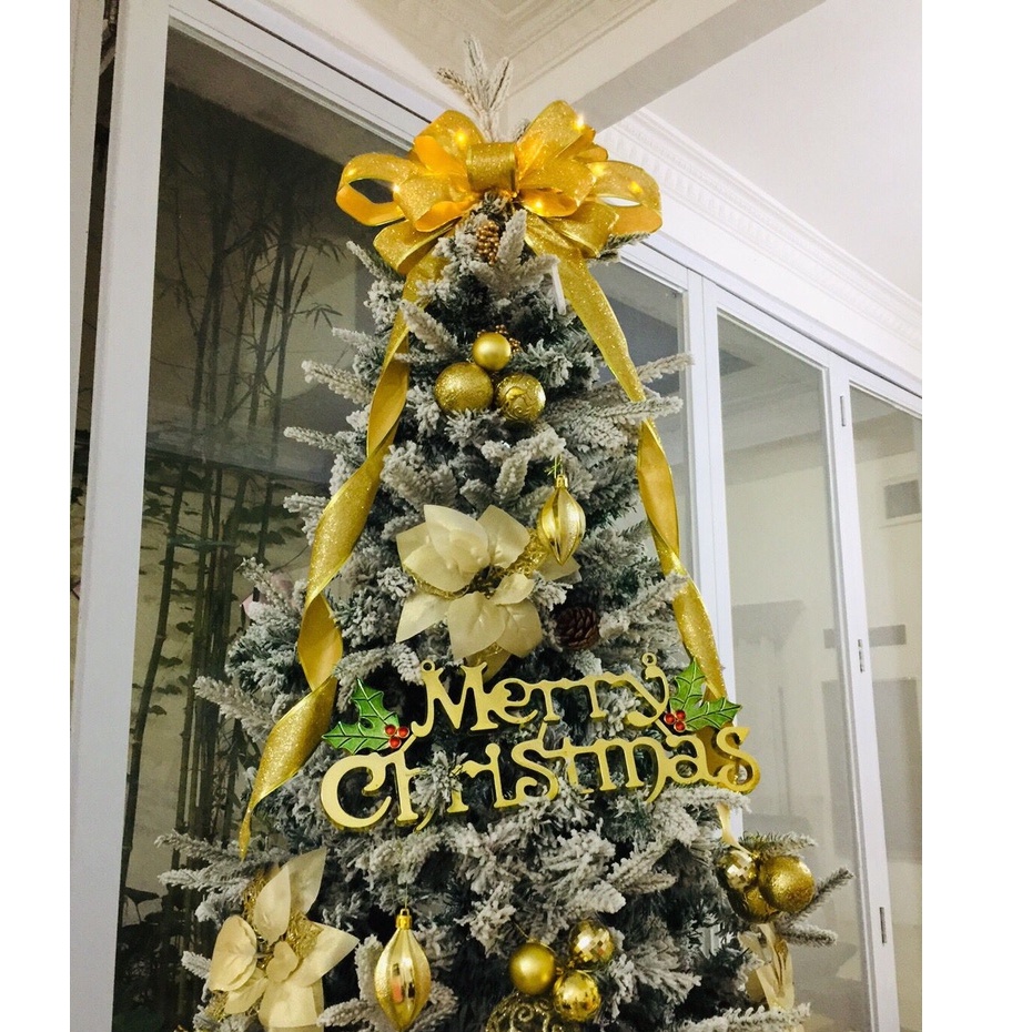 Pita Natal Besar untuk hiasan pucuk Pohon Natal