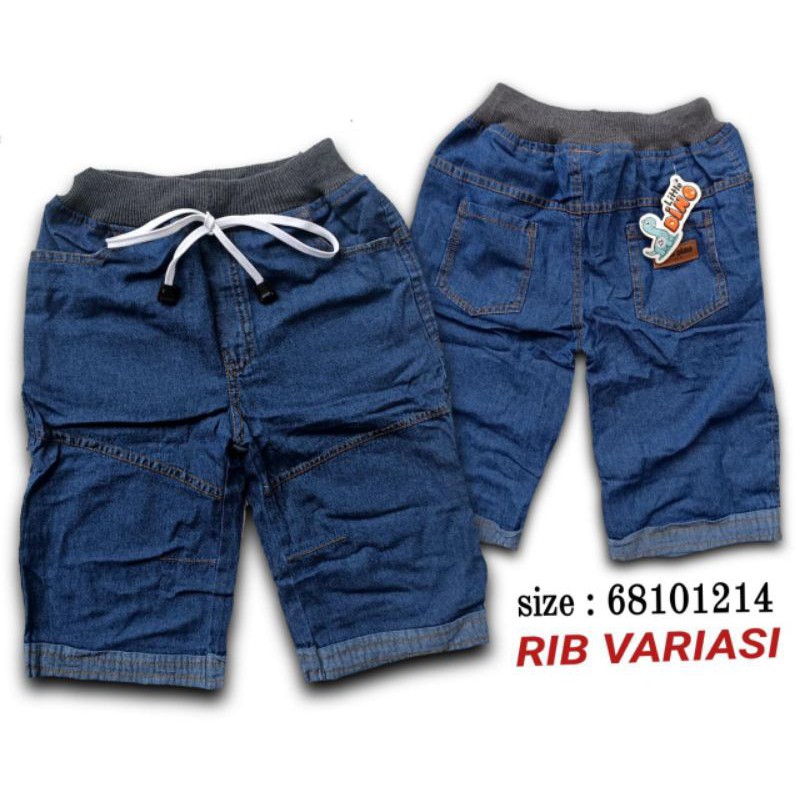 Jeans Anak Rib Pendek 681012 (3_7 Thn)