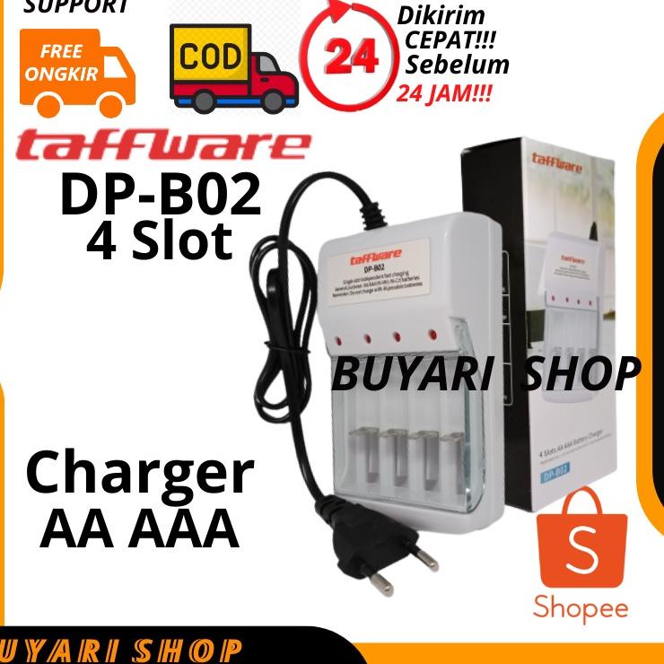 Model Keren Charger Baterai AA I Charger AA AAA I Taffware DP-B02 I Casan Batre AA AAA / A2 A3 I Baterai AA Rechargeable