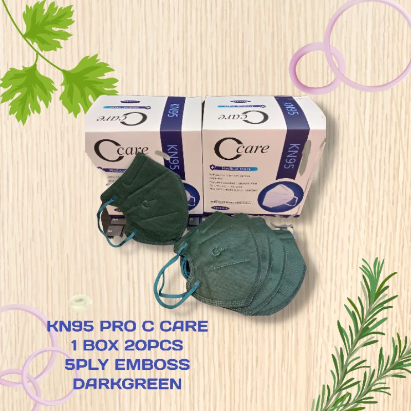 MASKER KN95 PRO C CARE EMBOSS 1 BOX ISI 20PCS