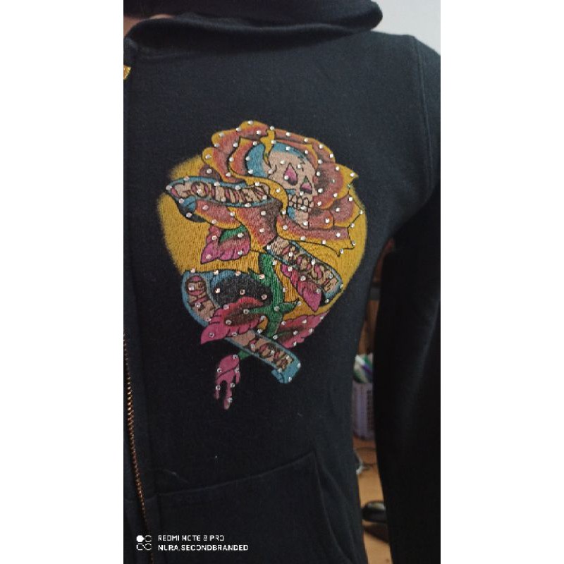 Baju Jaket Ziphoodie ed hardy