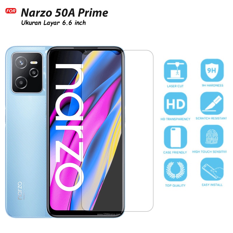 Tempered Glass Narzo 50 50A Prime 50i - Tempered Glass Premium Quality