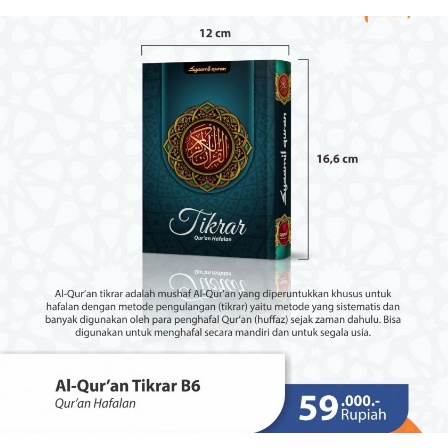 AL QURAN HAFALAN TIKRAR B6 BEST SELLER