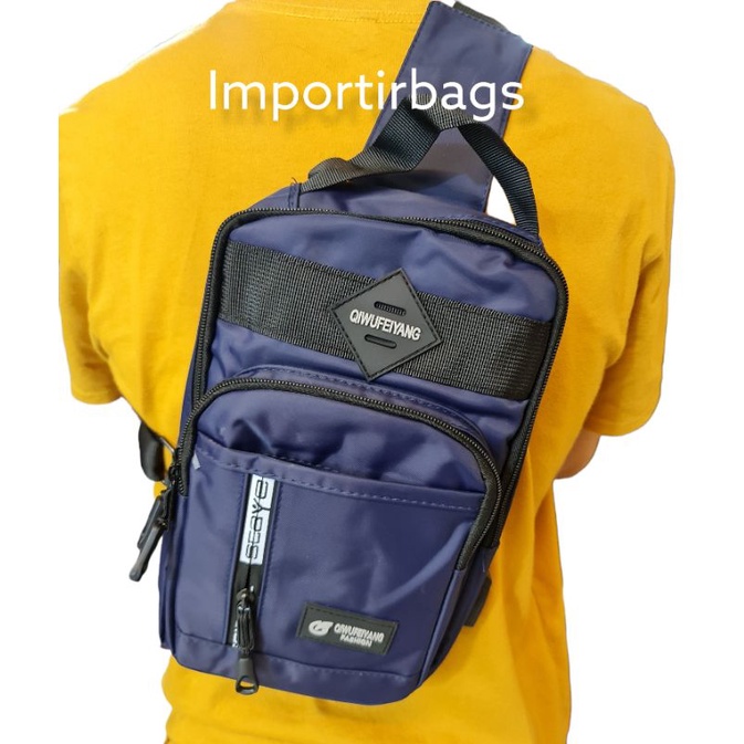 ( COD )Tas Selempang Pria Fhasion multifungsi Sling bags Besar Fhasion Importirbags