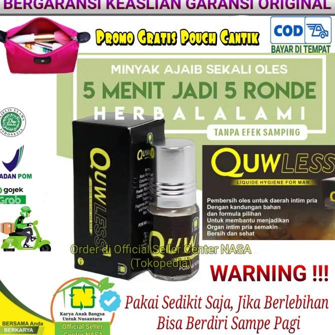 ORIGINAL QUWLESS FOR MAN OBAT TAHAN LAMA HERBAL ORIGINAL NASA Asli